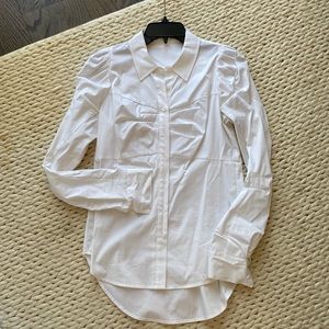 Womens Veronica beard white blouse